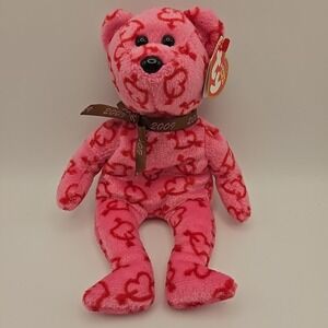 Ty Beanie Baby Heartley The Bear Hallmark FR 2008 Prefect for Valentine's Day